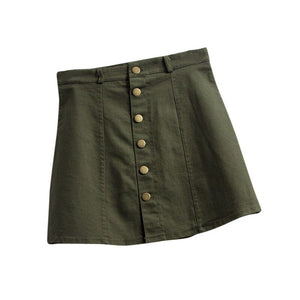 Women Sexy Waist Skirt Mini Trendy Fashion Solid Look