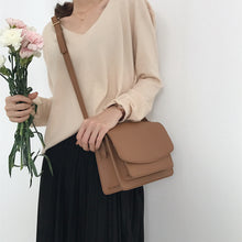 Load image into Gallery viewer, Leather Bag soft surface Dual Shelves Women Crossbody Bag