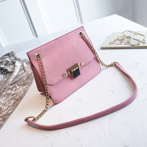 Synthetic Leather soft surface interlocking Women Crossbody Bag