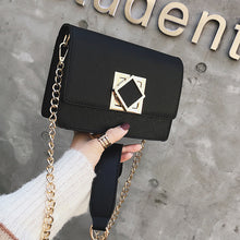 Load image into Gallery viewer, PU Leather durable soft One Shoulder interlocking Chain Bag
