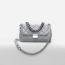 Load image into Gallery viewer, Women Pure Leather Quilted Bag with Handle Chain and Crossbody Bag
