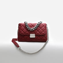 Load image into Gallery viewer, Women Pure Leather Quilted Bag with Handle Chain and Crossbody Bag