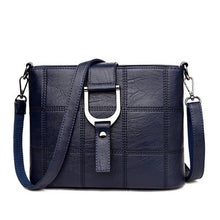 Load image into Gallery viewer, Elegant Design Sewing thread Squares Leather Crossbody Bag