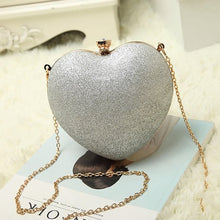 Load image into Gallery viewer, Elegant heart shaped Shining rhinestone nightclub Crossbody Bag for Women