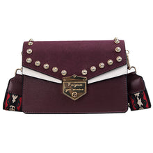 Load image into Gallery viewer, Fashion contrast color Look Women Crossbody Strap Bag