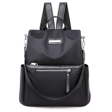 Load image into Gallery viewer, Fashion Pure Leather Solid Color Two Step Zipper Backpack