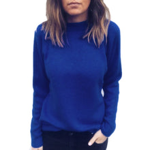 Load image into Gallery viewer, Women Regular Faux Fur V-Neck Solid Pullovers