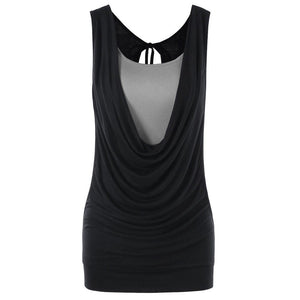 Women's  Fashion Strapless Sleeveless  Solid Tank Tops