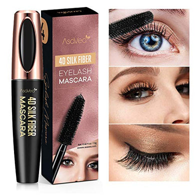 Amazon.com : Natural 4D Silk Fiber Lash Mascara, Lengthening and Thick, Long Lasting, Waterproof & Smudge-Proof, All Day Exquisitely Lush, Full, Long, Thick, Smudge-Proof Eyelashes : Beauty