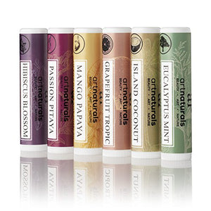 Amazon.com : ArtNaturals Natural Lip Balm Beeswax - (6 x .15 Oz / 4.25g) - Gift Set of Assorted Flavors - Chapstick for Dry, Chapped & Cracked lips - Lip Repair with Aloe Vera, Coconut, Castor & Jojoba Oil : Beauty