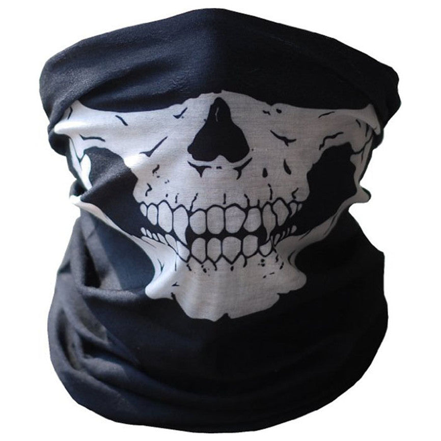 Boys Fashion Skull Print Multi Functional Half Face mask