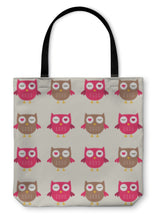 Load image into Gallery viewer, Tote Bag, Owls Pattern