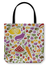 Load image into Gallery viewer, Tote Bag, Fruits And Vegetable Pattern