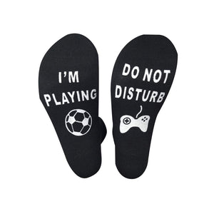 Unisex Socks Do Not Disturb Letter Print Soft Funny Socks