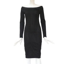 Load image into Gallery viewer, Women Long Sleeve sexy Bodycon off shoulder above Knee Dress