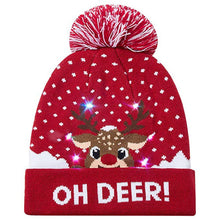 Load image into Gallery viewer, Unisex Sweater hat Xmas Christmas Print Party Knitted hat