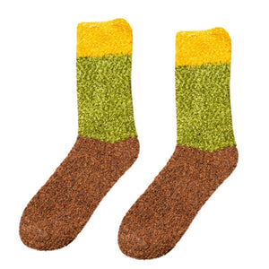 New Anti-slip Thicker Fabric Comfortable Dot Print Socks