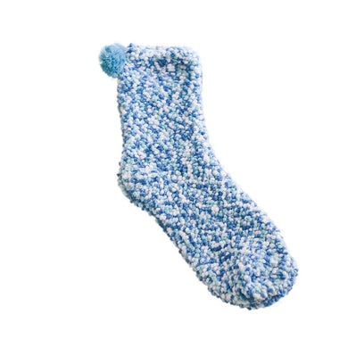 New Fashion Thicker Cotton Anti-slip Pom-Pom fleece Socks for Women