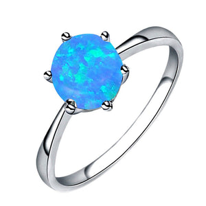 Women Fashion Metal Round Shape Jewelry Engagement Ring Bridal Sets