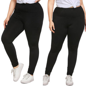 Women Spandex Broadcloth Elastic Waist Pencil Pants