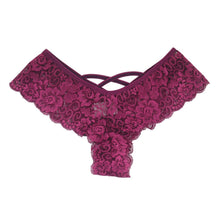Load image into Gallery viewer, Lace Flowers Low Waist Underwear Panties G-string Lingerie strap women underwear