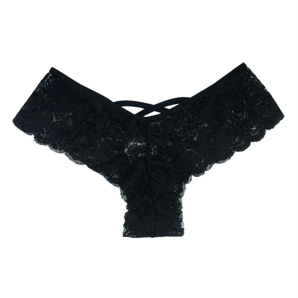 Lace Flowers Low Waist Underwear Panties G-string Lingerie strap women underwear