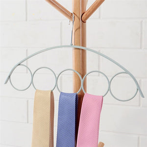 Stylish Scarf Hanger 5 Ring Holder Hook Hanger