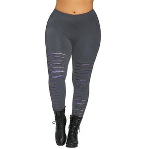 Women Shining Stars Print Ankle-Length Skinny Leggings