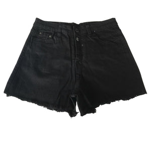 Women High Waist Regular Denim Ripped jeans Shorts Fashion
