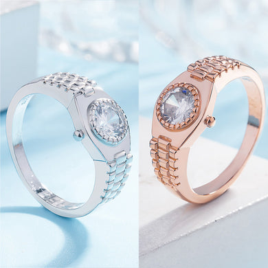Women Aluminium Alloy Metal Irregular Shape Trendy Fashion Wedding Jewelry Rings