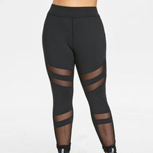 Load image into Gallery viewer, Women Fashion Mesh Cloth Tight Elastic Leggings Mesh Patchwork Pencil Pants