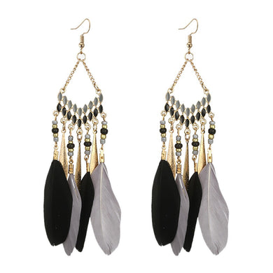 Women Aluminium Alloy Type Leaf Earrings