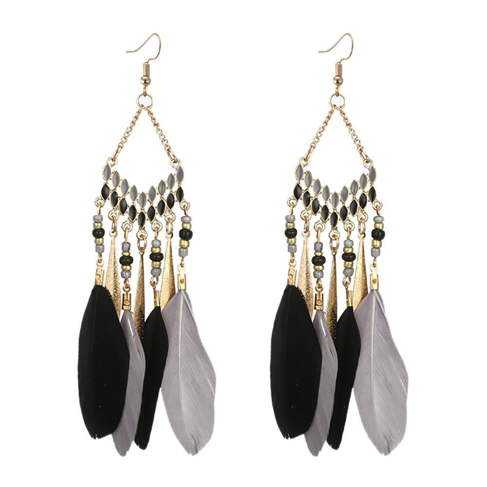 Women Aluminium Alloy Type Leaf Earrings