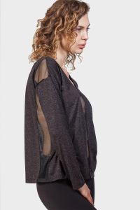 MESH PANEL SWEATSHIRT