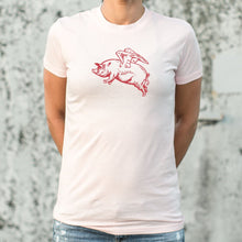 Load image into Gallery viewer, Flying Pig T-Shirt (Ladies)