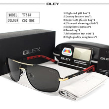 Load image into Gallery viewer, OLEY Brand Polarized Sunglasses Men New Fashion Eyes Protect Sun Glasses With Accessories Unisex driving goggles oculos de sol