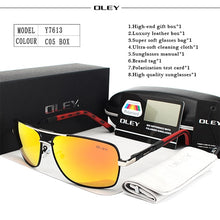 Load image into Gallery viewer, OLEY Brand Polarized Sunglasses Men New Fashion Eyes Protect Sun Glasses With Accessories Unisex driving goggles oculos de sol