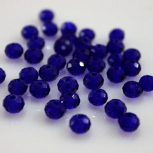 Isywaka Mixed Colors 4*6mm 50pcs Rondelle  Austria faceted Crystal Glass Beads Loose Spacer Round Beads for Jewelry Making