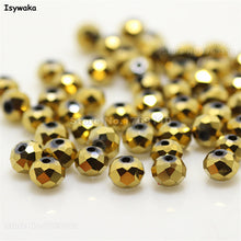 Load image into Gallery viewer, Isywaka Mixed Colors 4*6mm 50pcs Rondelle  Austria faceted Crystal Glass Beads Loose Spacer Round Beads for Jewelry Making