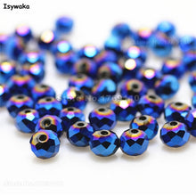 Load image into Gallery viewer, Isywaka Mixed Colors 4*6mm 50pcs Rondelle  Austria faceted Crystal Glass Beads Loose Spacer Round Beads for Jewelry Making