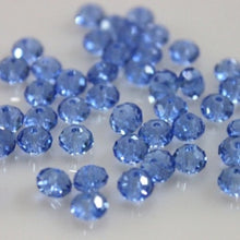 Load image into Gallery viewer, Isywaka Mixed Colors 4*6mm 50pcs Rondelle  Austria faceted Crystal Glass Beads Loose Spacer Round Beads for Jewelry Making