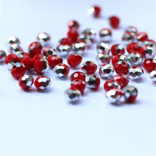 Load image into Gallery viewer, Isywaka Mixed Colors 4*6mm 50pcs Rondelle  Austria faceted Crystal Glass Beads Loose Spacer Round Beads for Jewelry Making