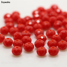 Load image into Gallery viewer, Isywaka Mixed Colors 4*6mm 50pcs Rondelle  Austria faceted Crystal Glass Beads Loose Spacer Round Beads for Jewelry Making