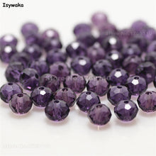 Load image into Gallery viewer, Isywaka Mixed Colors 4*6mm 50pcs Rondelle  Austria faceted Crystal Glass Beads Loose Spacer Round Beads for Jewelry Making