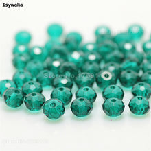 Load image into Gallery viewer, Isywaka Mixed Colors 4*6mm 50pcs Rondelle  Austria faceted Crystal Glass Beads Loose Spacer Round Beads for Jewelry Making