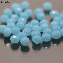 Load image into Gallery viewer, Isywaka Mixed Colors 4*6mm 50pcs Rondelle  Austria faceted Crystal Glass Beads Loose Spacer Round Beads for Jewelry Making