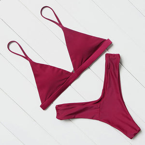 OMKAGI Brand Swimwear Women Swimsuit Sexy Push Up Micro Bikinis Set Swimming Bathing Suit Beachwear Summer Brazilian Bikini 2019