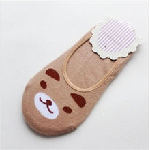 Load image into Gallery viewer, Hot Women Invisible Cotton Socks No Show Nonslip Loafer Liner Low Cut Cartoon Animal Lady Necessity N