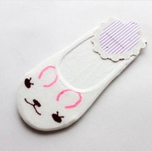 Load image into Gallery viewer, Hot Women Invisible Cotton Socks No Show Nonslip Loafer Liner Low Cut Cartoon Animal Lady Necessity N