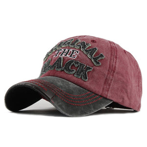 [FLB] Hot Retro Washed Baseball Cap Fitted Cap Snapback Hat For Men Bone Women Gorras Casual Casquette Letter Black Cap F122